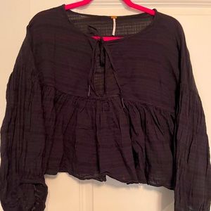 Size small cropped free people tunic.